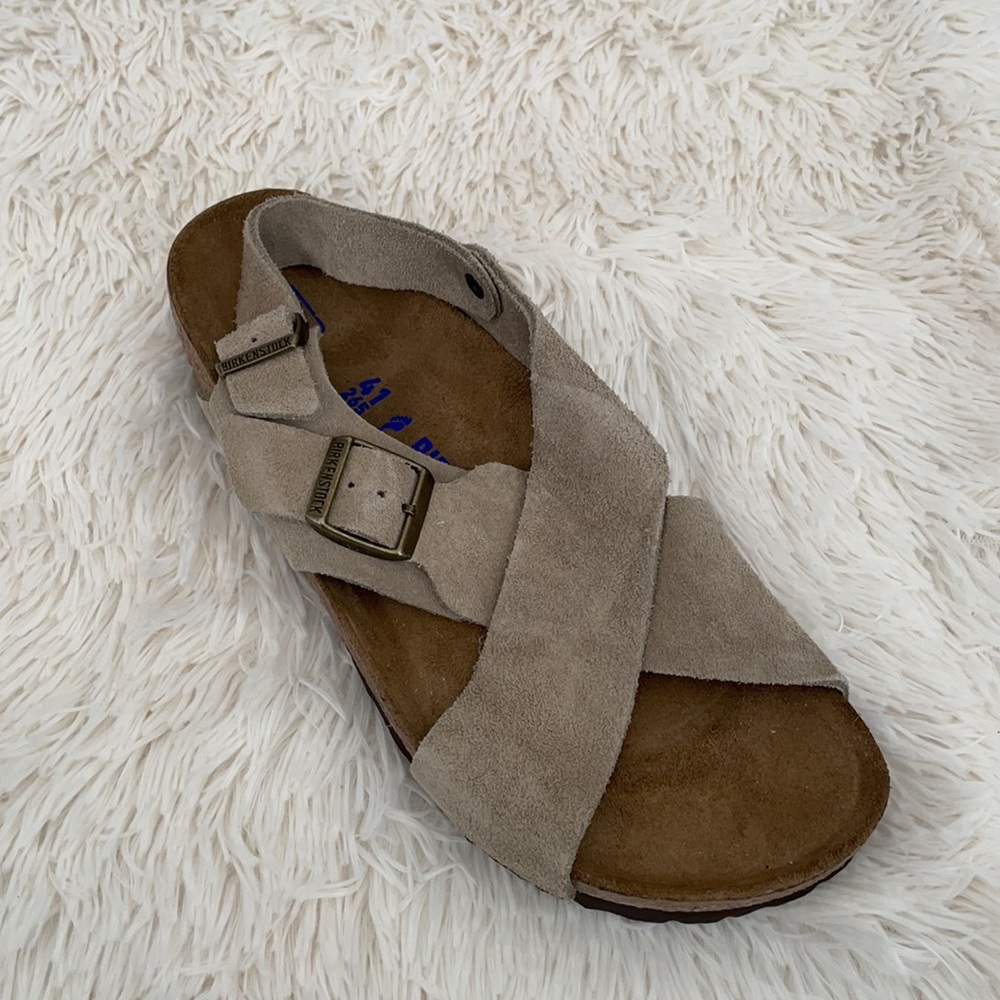 Birkenstock Tulum Taupe Suede Sandals